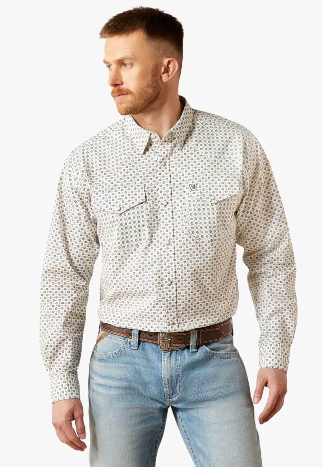 Ariat Mens Long Sleeve Snap Shirt