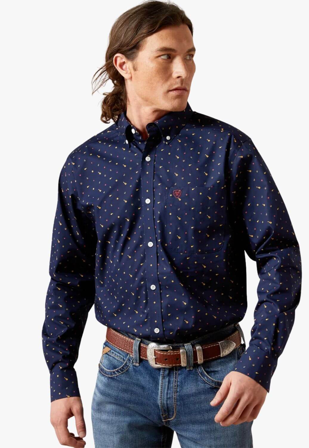Ariat Mens Beaux Fitted Long Sleeve Shirt