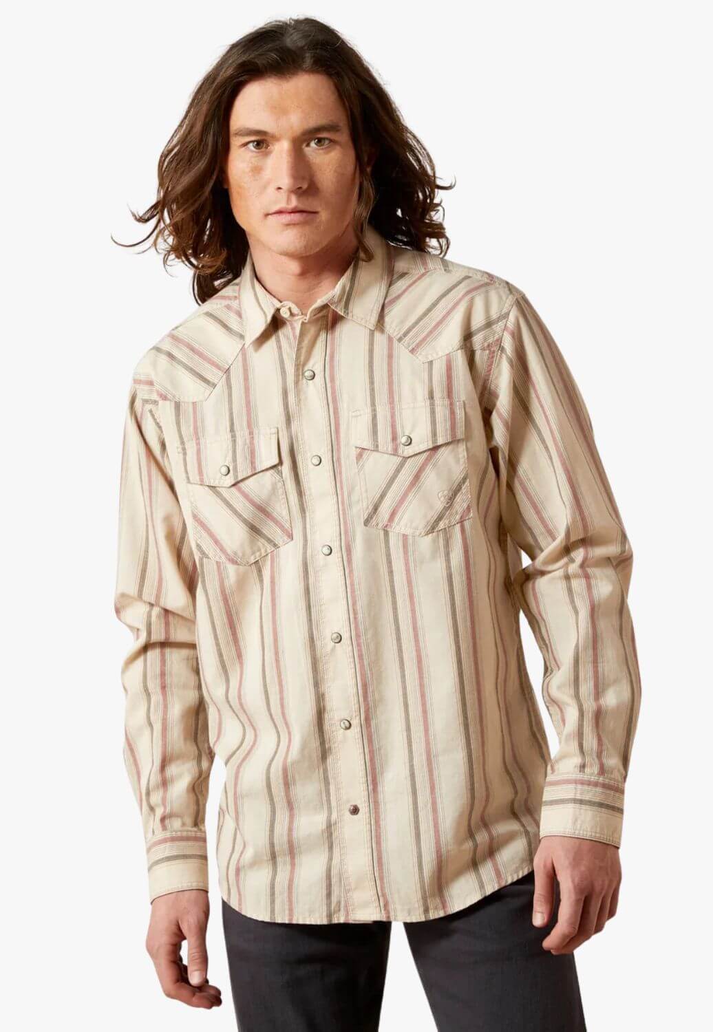 Ariat Mens Hines Long Sleeve Snap Shirt
