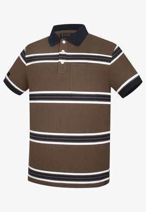 Pilbara Mens Striped Polo