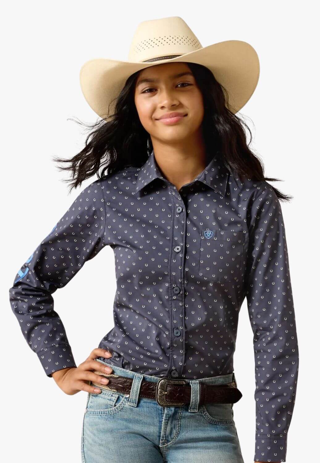 Ariat Girls Team Kirby Long Sleeve Shirt