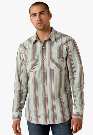Ariat Mens Long Sleeve Snap Shirt