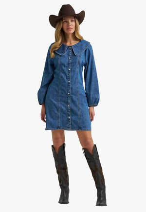 Wrangler Womens Peter Pan Collar Dress