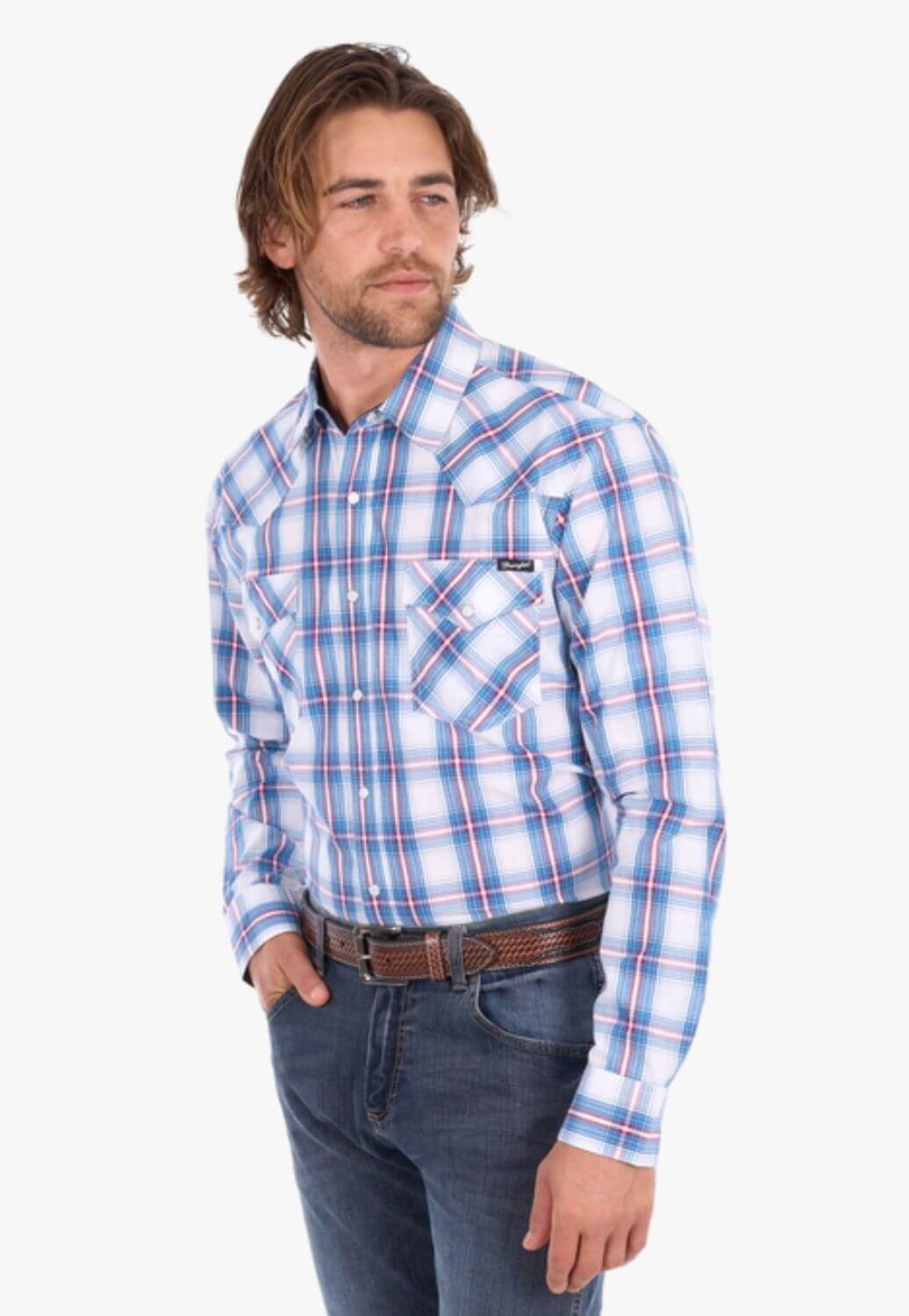 Wrangler Mens  Louis Long Sleeve Shirt
