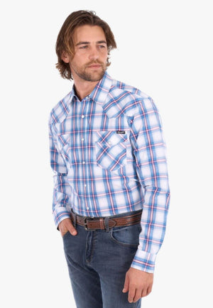 Wrangler Mens  Louis Long Sleeve Shirt