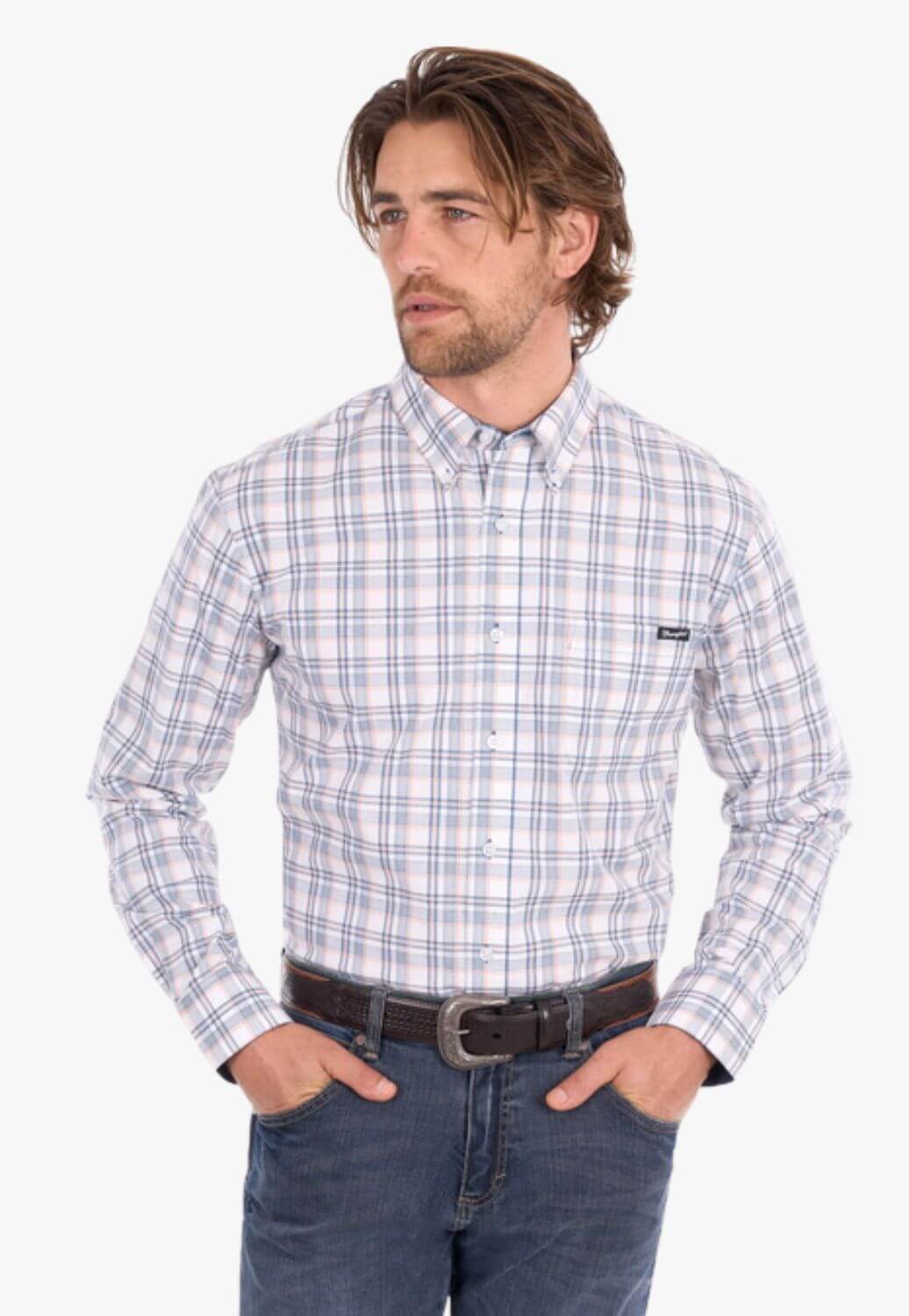 Wrangler Mens Ben Long Sleeve Shirt