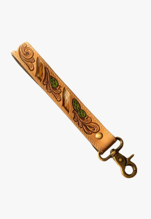 Myra Wildvine Pony Handtooled Key Fob