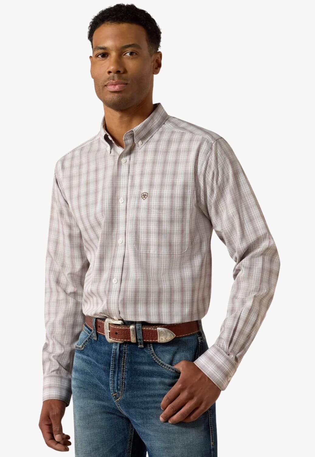 Ariat Mens Fitted Long Sleeve Shirt