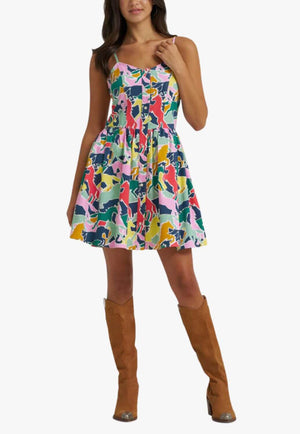 Wranglers Womens Sleeveless Snap Dress