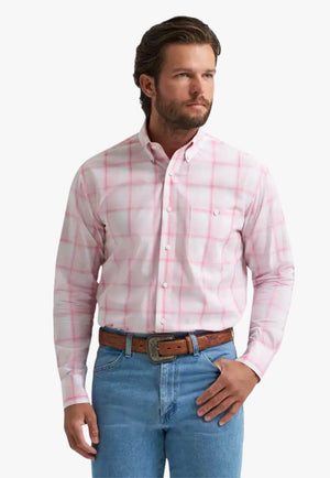 Wrangler Mens Bucking Cancer Long Sleeve Shirt
