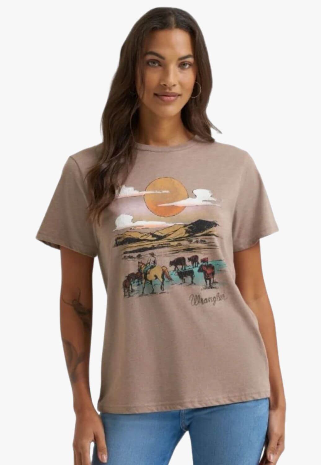 Wrangler Womens Desert Landscape T-Shirt
