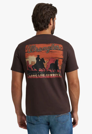 Wrangler Mens Cowboy Sunset T-Shirt