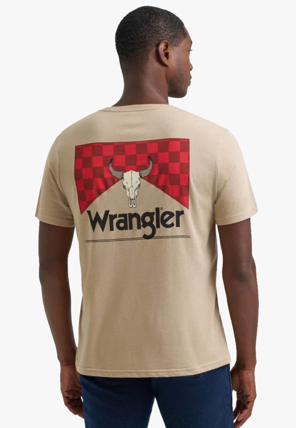 Wrangler Mens Checkerboard Graphic T-Shirt