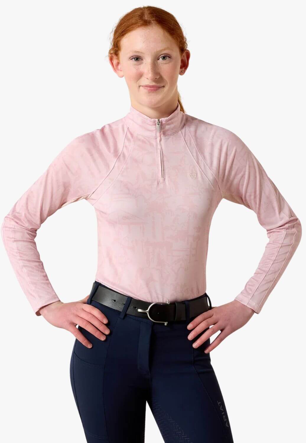 Ariat Kids Sunstopper 3.0 1/4 Zip BaseLayer