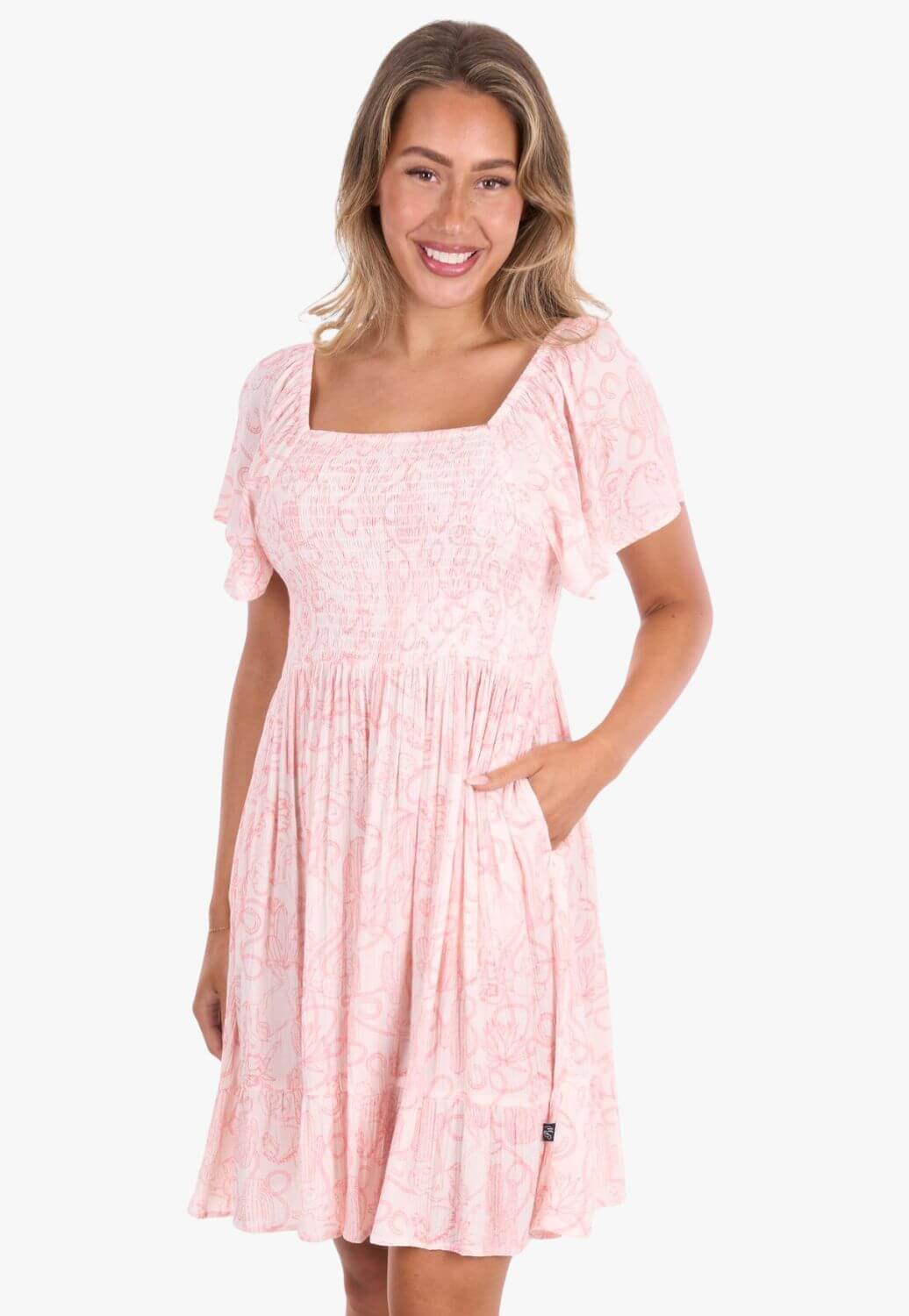 Pure Western Womens Sara Short Sleeve Dress