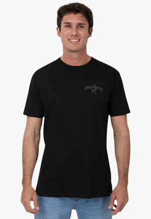 Ringers Western Mens All Rodeo T-Shirt Black M