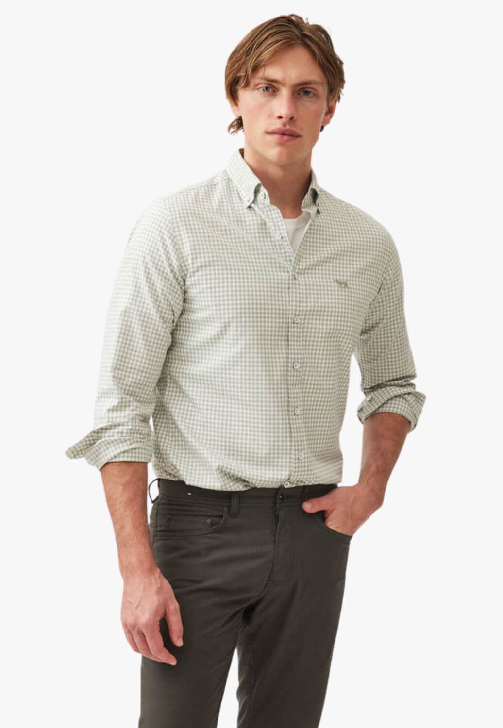 Rodd & Gunn Mens Gunn Check Oxford Sports Fit Shirt