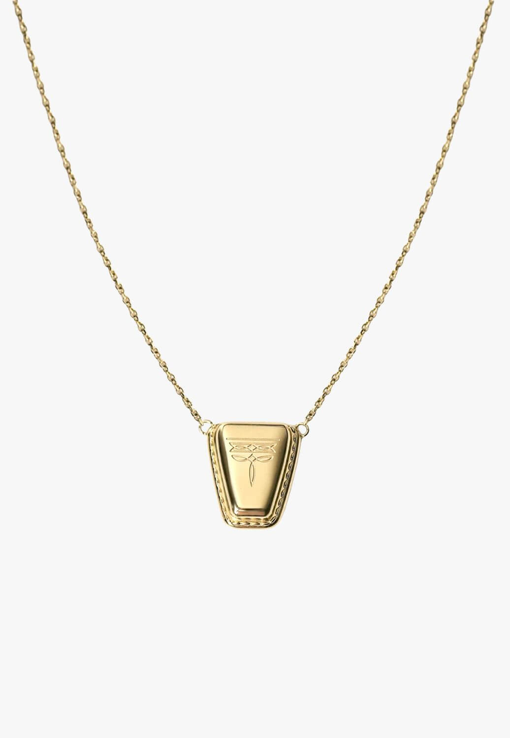 SpurWest Dallas Square Toe Necklace