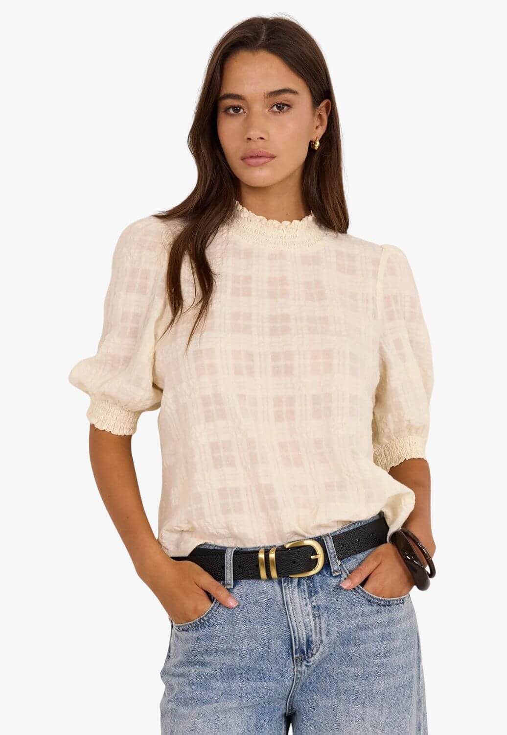 Ivy And Jack Womens Affirming Self Check Top