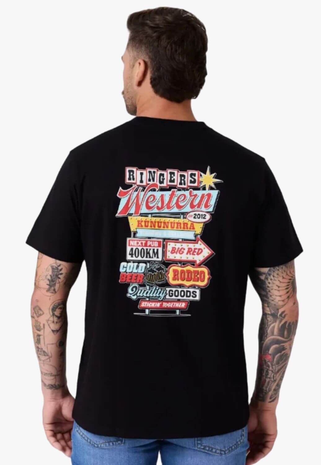 Ringers Western Mens Roadsign T-Shirt