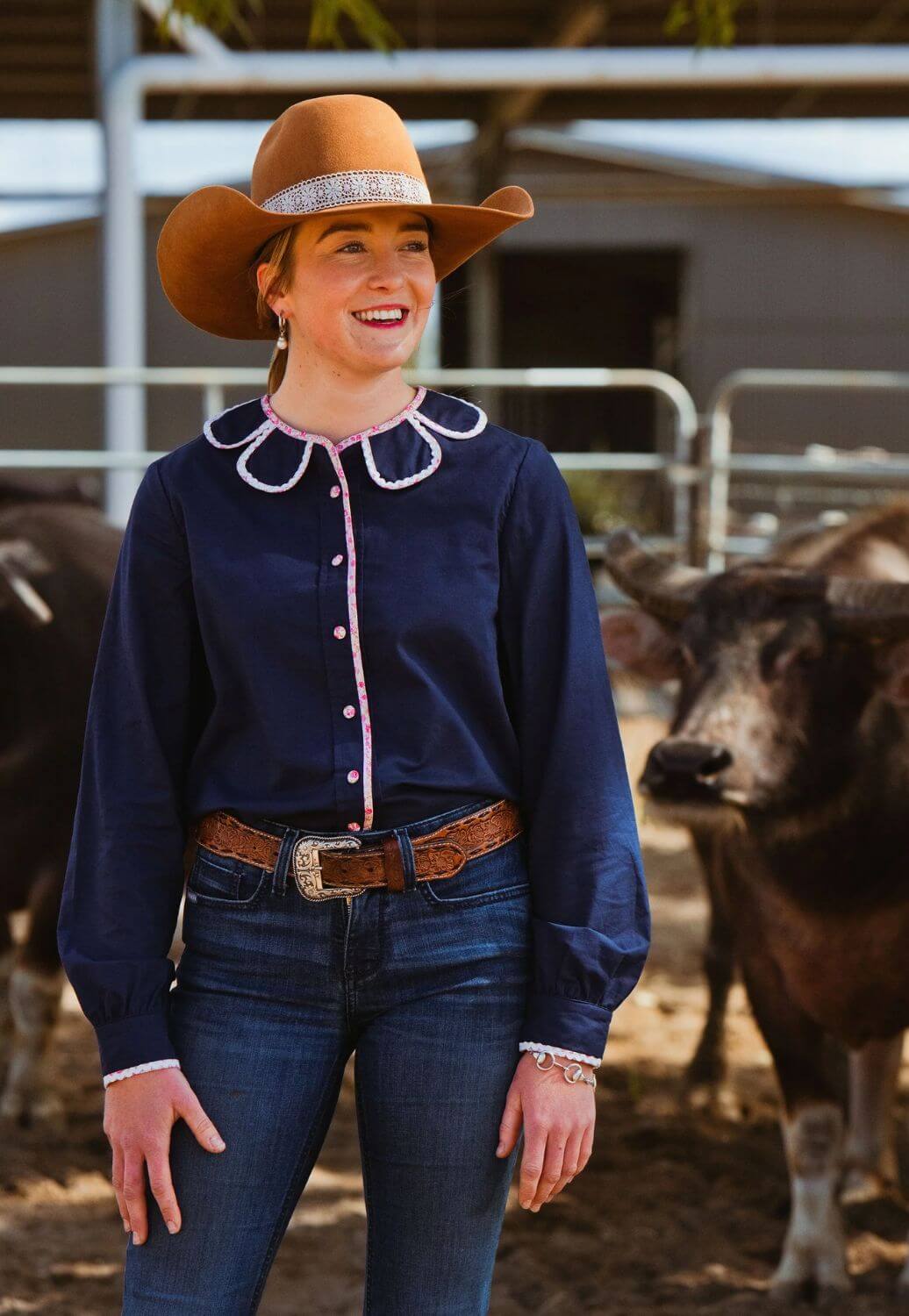 Black Colt Clothing Womens Long Sleeve Shirt