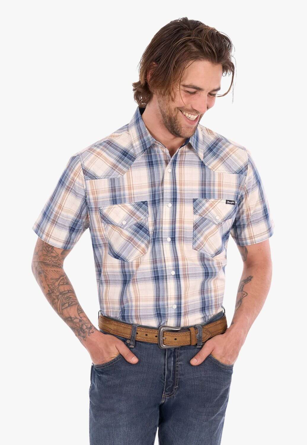 Wrangler Mens Adrian Short Sleeve Shirt