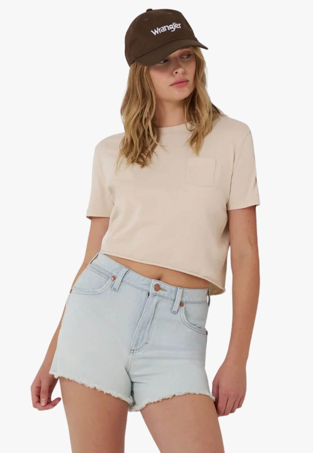 Wrangler Womens High Rise Shorts
