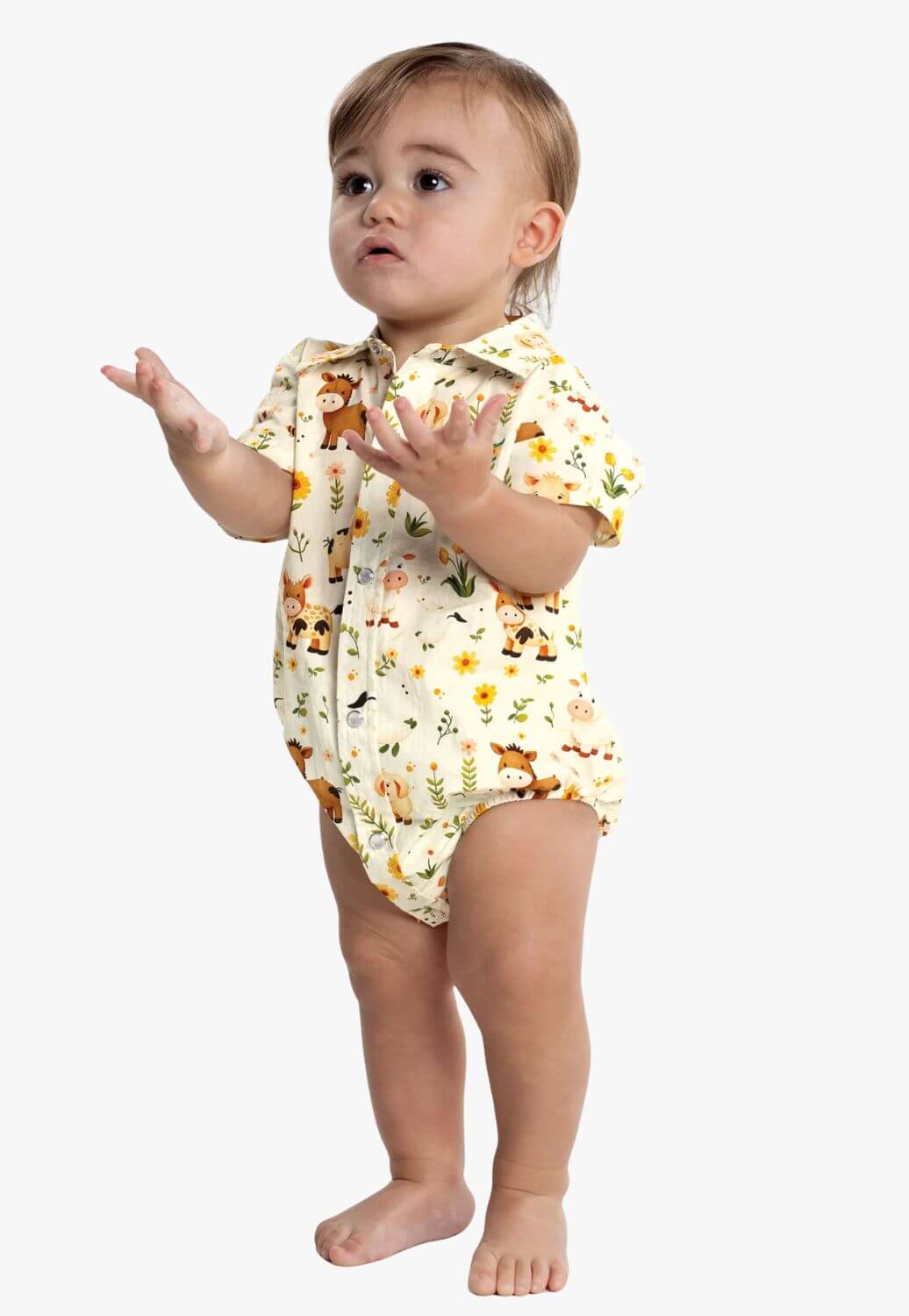 Just Country Infant Frankie Full Button Jumpsuit