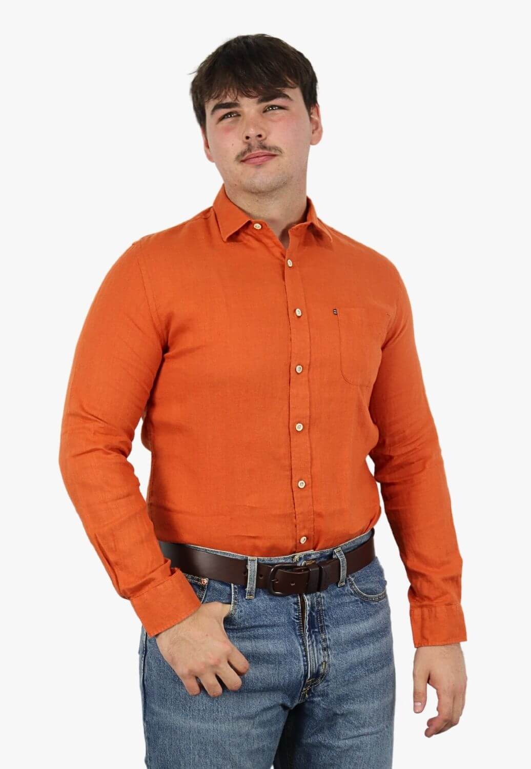 Pilbara Mens Linen Long Sleeve Shirt