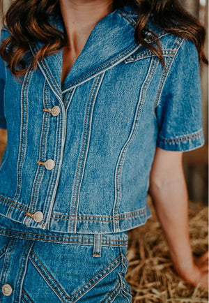 Gringa Denim Calamity Denim Top