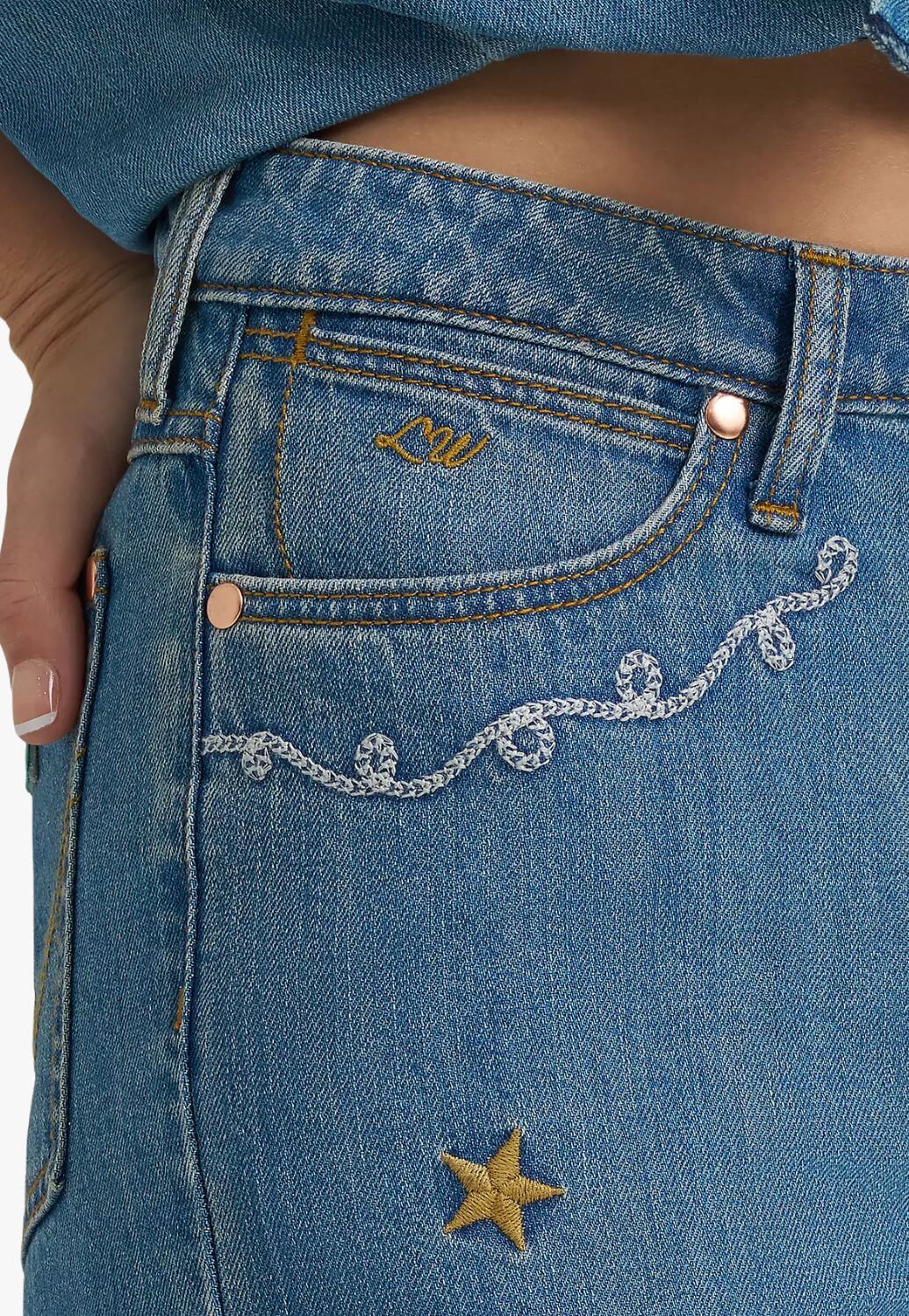 Wrangler X Lainey Wilson Womens Cheeky Wide Leg Jean