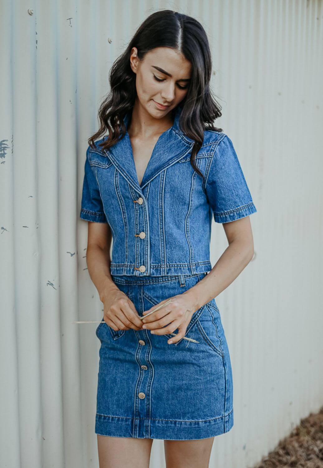 Gringa Denim Calamity Denim Top