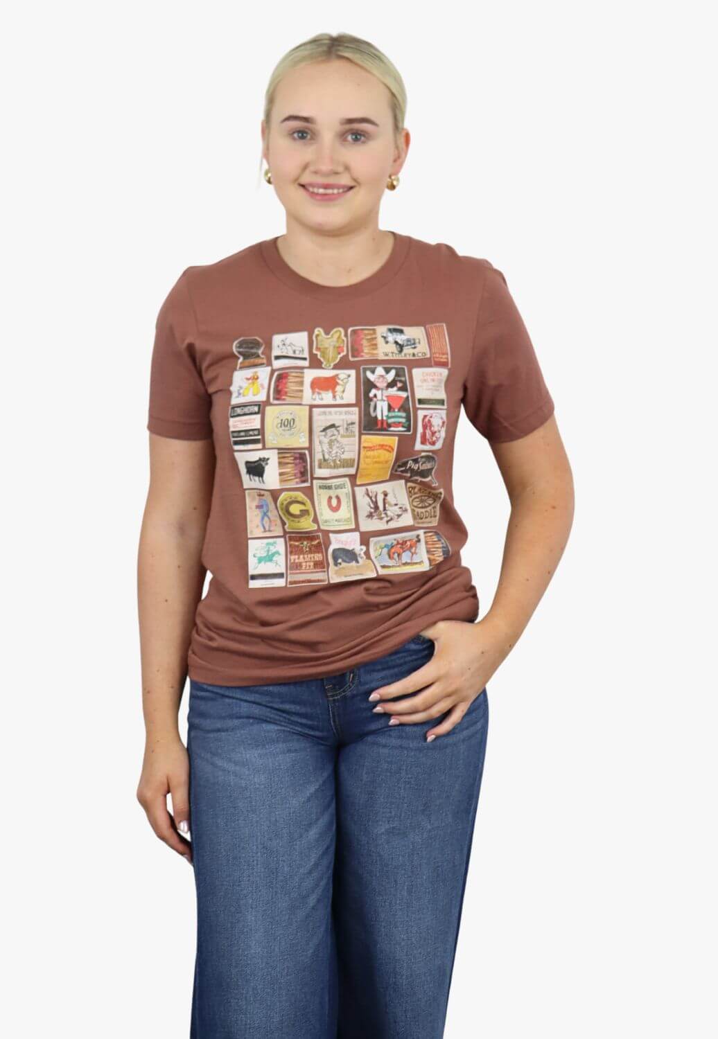 WTCo XOXO Art Womens Western Matchbooks T-Shirt