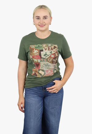 WTCo XOXO Art Womens Antique Quilt T-Shirt