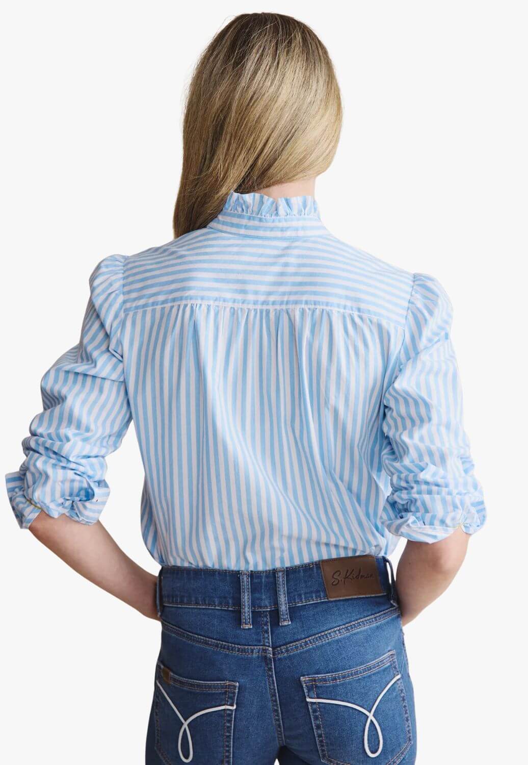 S. Kidman Womens Henty Frill Neck Shirt