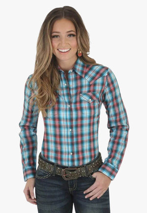 Wrangler Womens Western Long Sleeve Shirt
