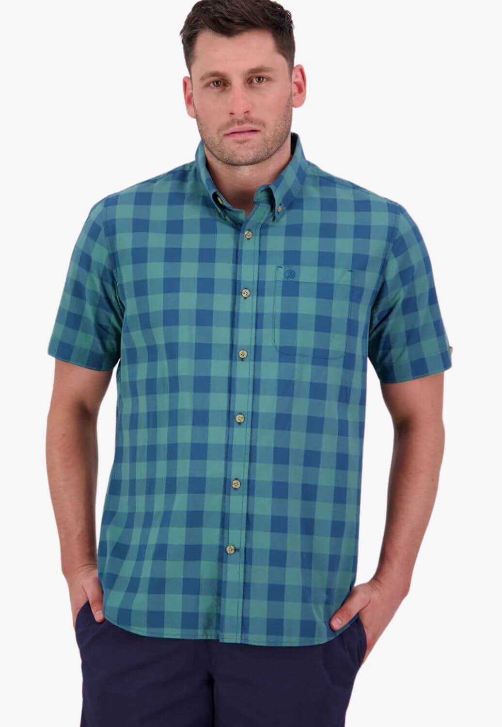 Swanndri Mens Rings Beach Short Sleeve Shirt