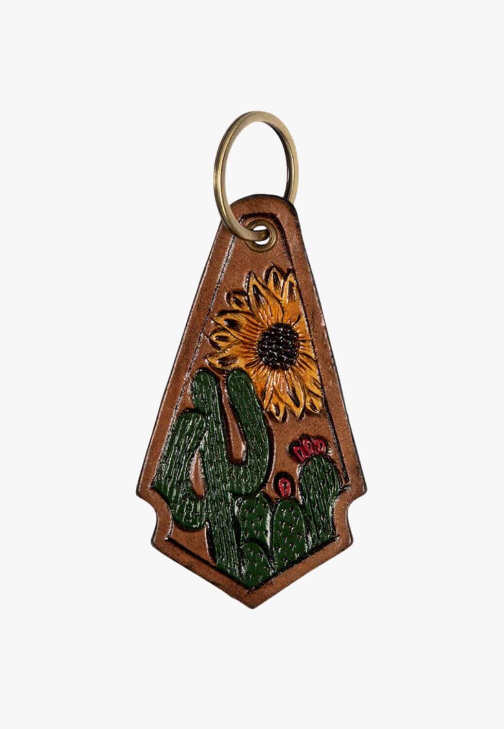 Myra Sunflower In The Cactus Key Fob