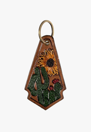 Myra Sunflower In The Cactus Key Fob