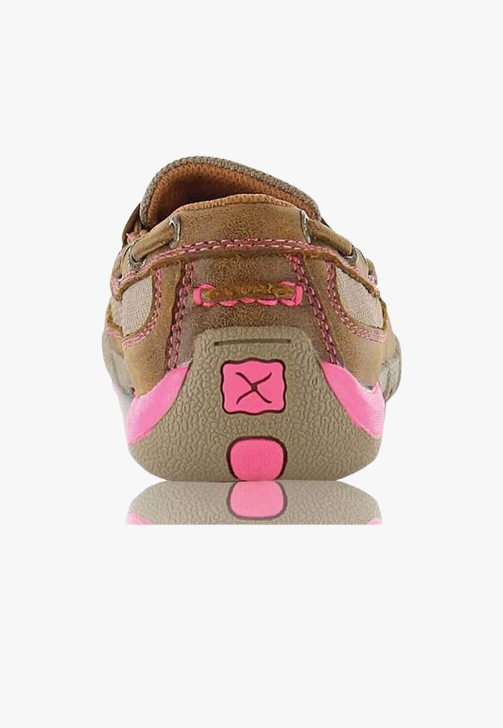 Twisted X Womens Pink Ribbon Slip On Moc