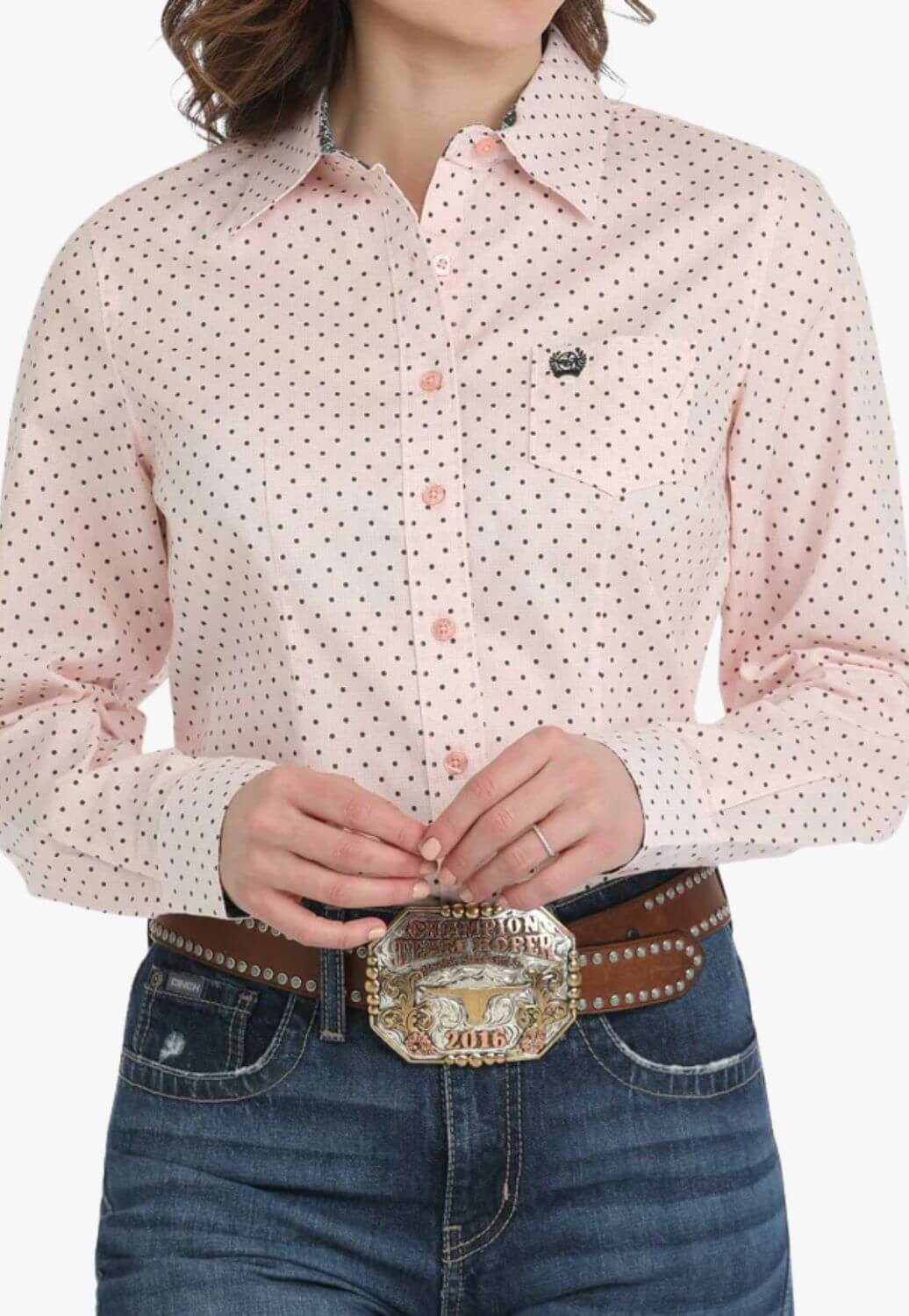 Cinch Womens Geometric Western Long Sleeve Shirt