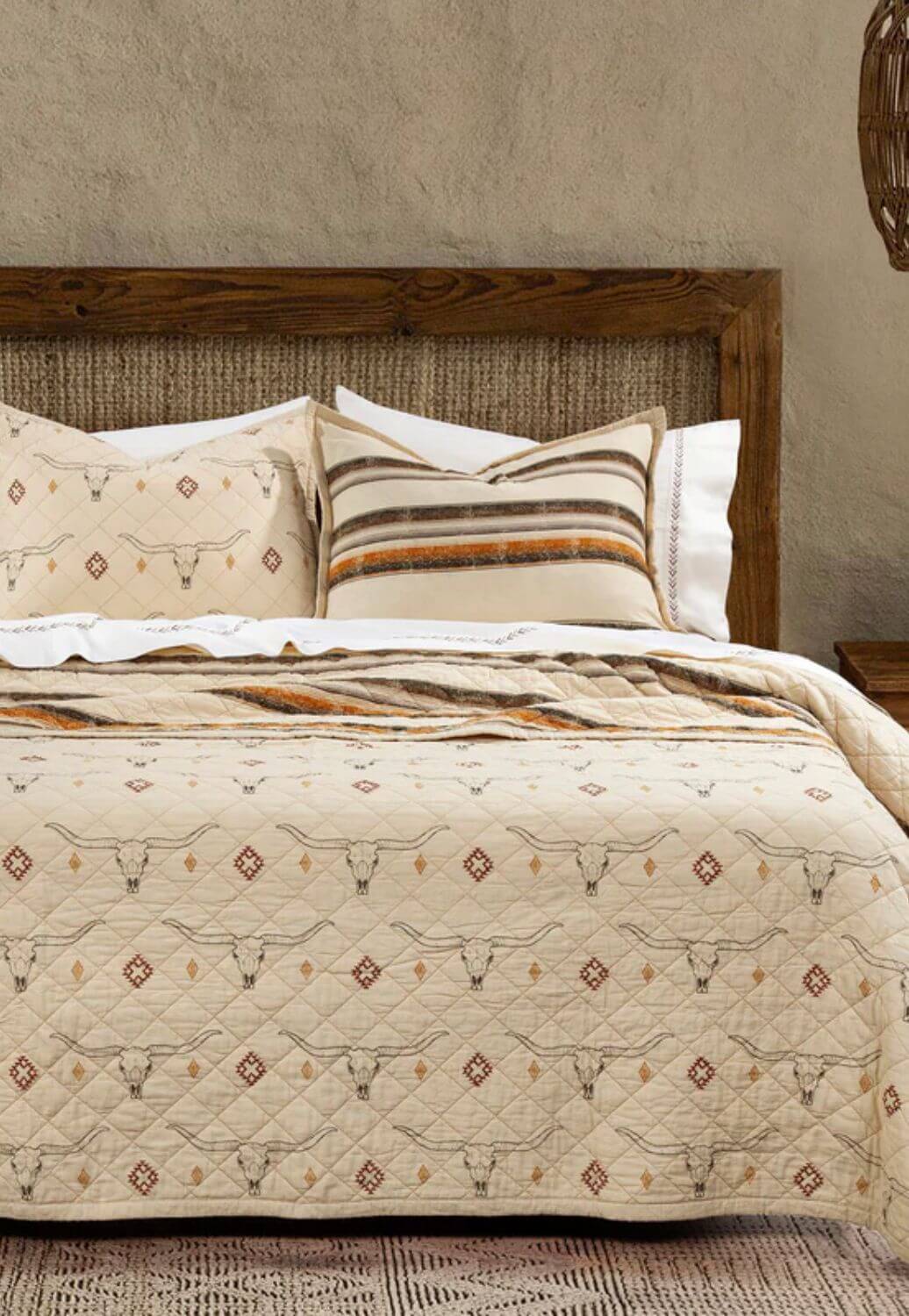 Maverick Longhorns Reversible Quilt Set - Single