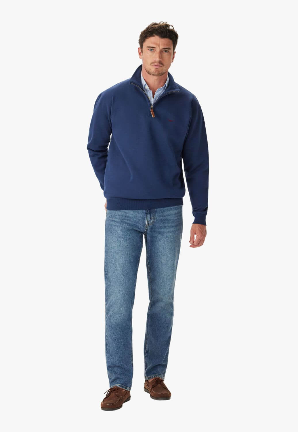 R.M. Williams Mens Mulyungarie 1/4 Zip Sweatshirt