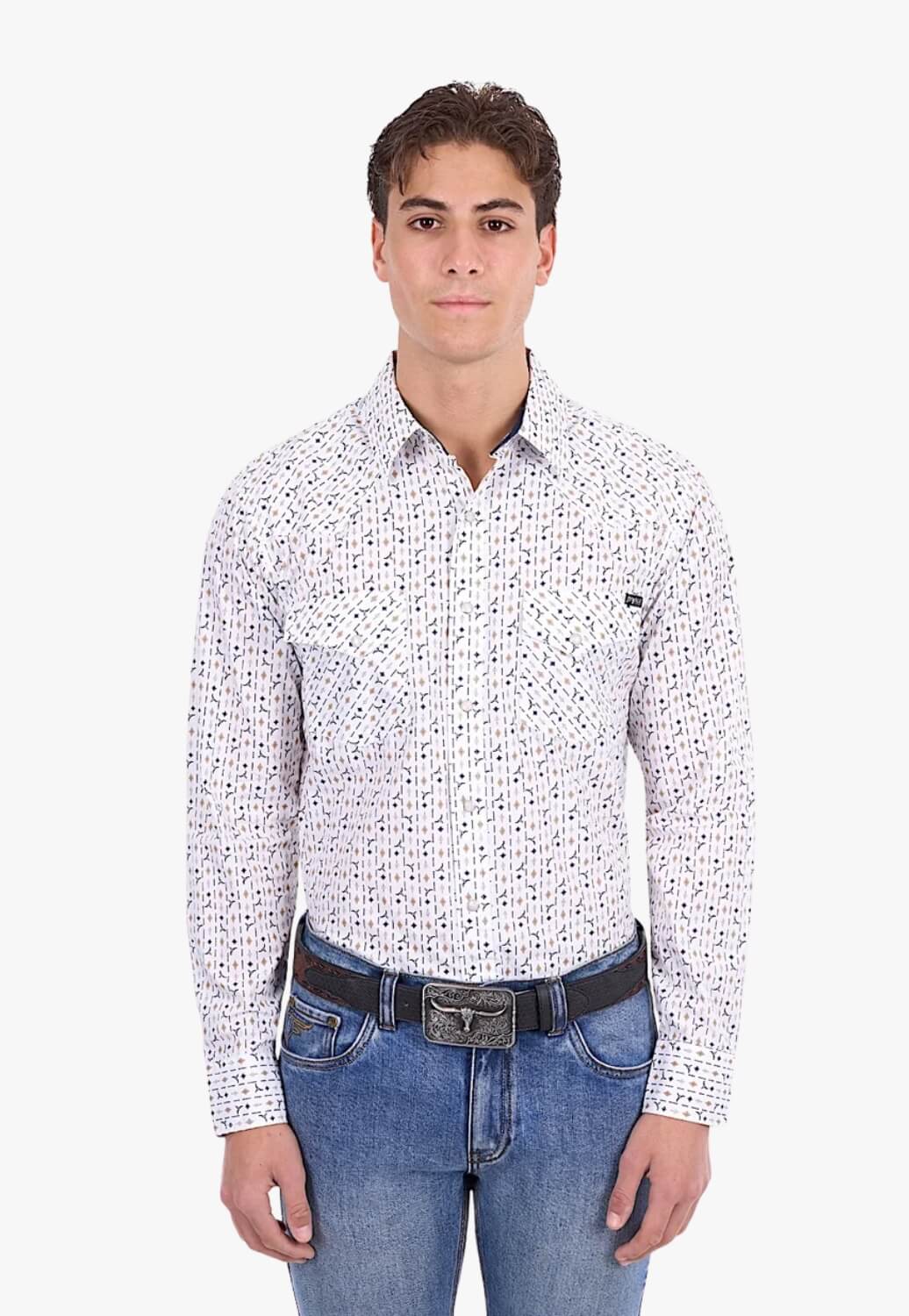 Pure Western Mens Keith Long Sleeve Shirt