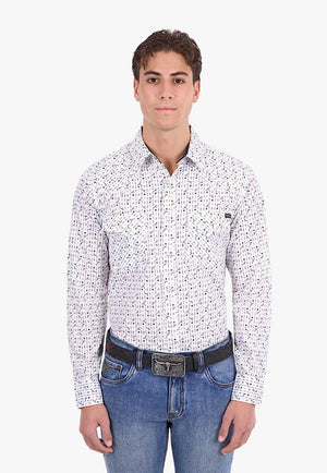 Pure Western Mens Keith Long Sleeve Shirt