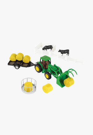 John Deere Hay Farm Set With Tractor