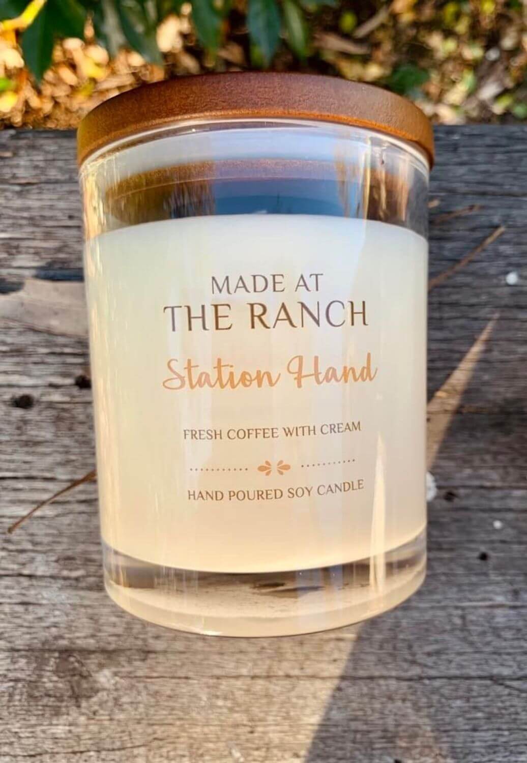Made at The Ranch Station Hand Candle