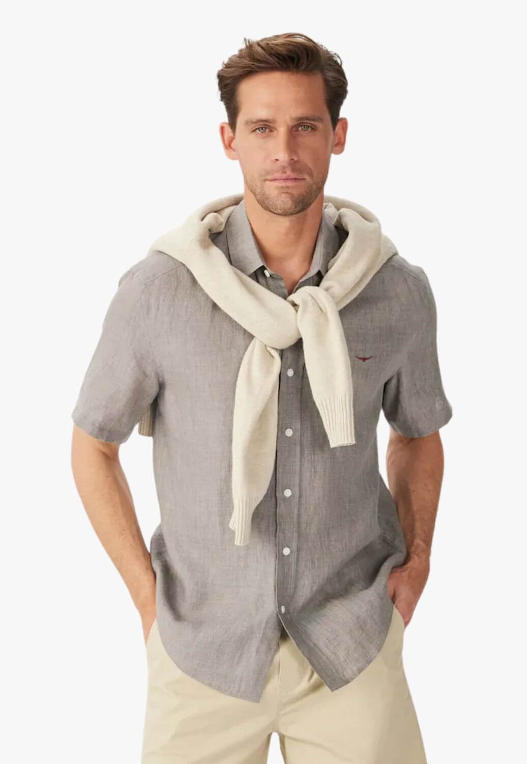 R.M Williams Mens Newman Linen Shirt