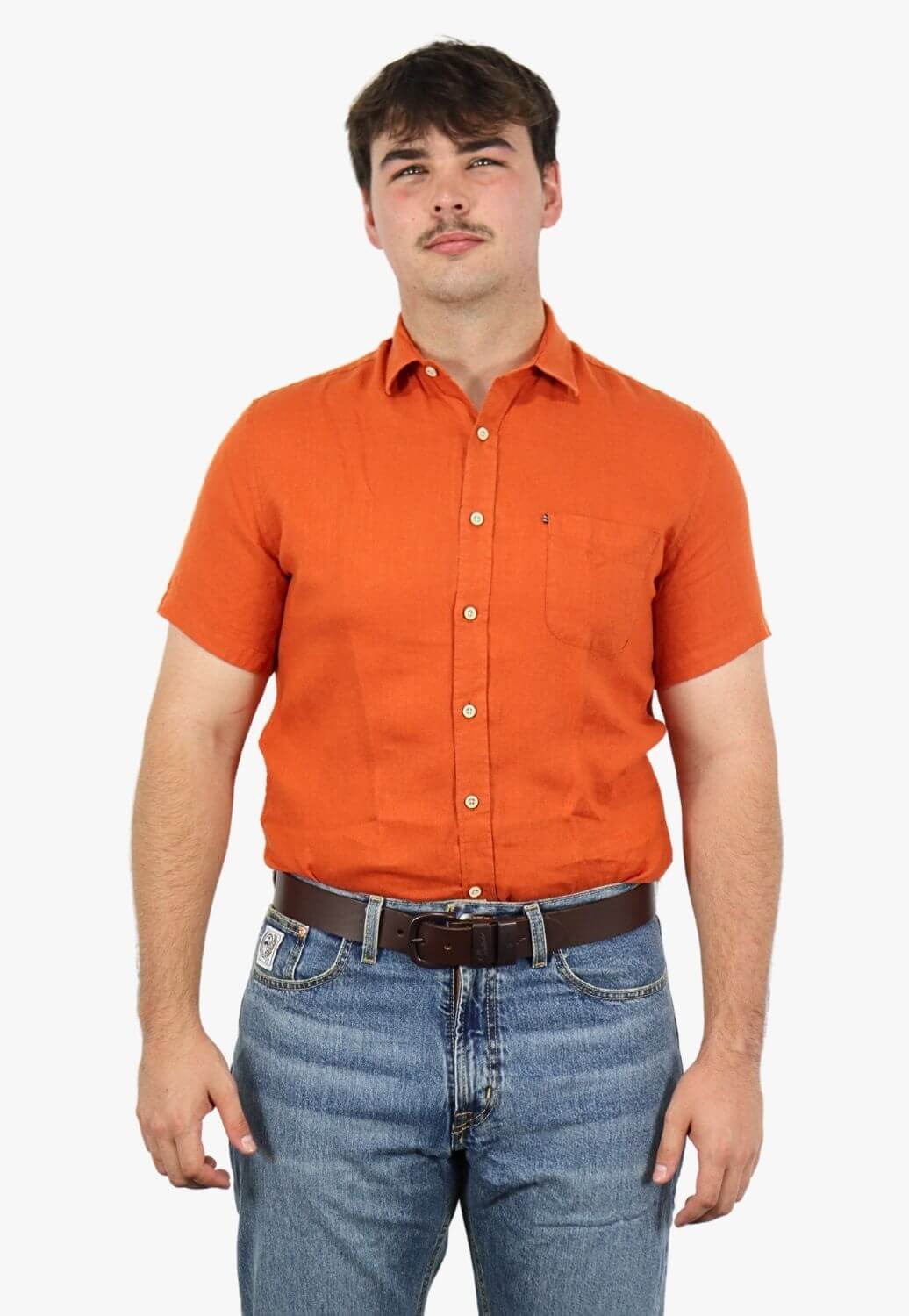 Pilbara Mens Linen Short Sleeve Shirt