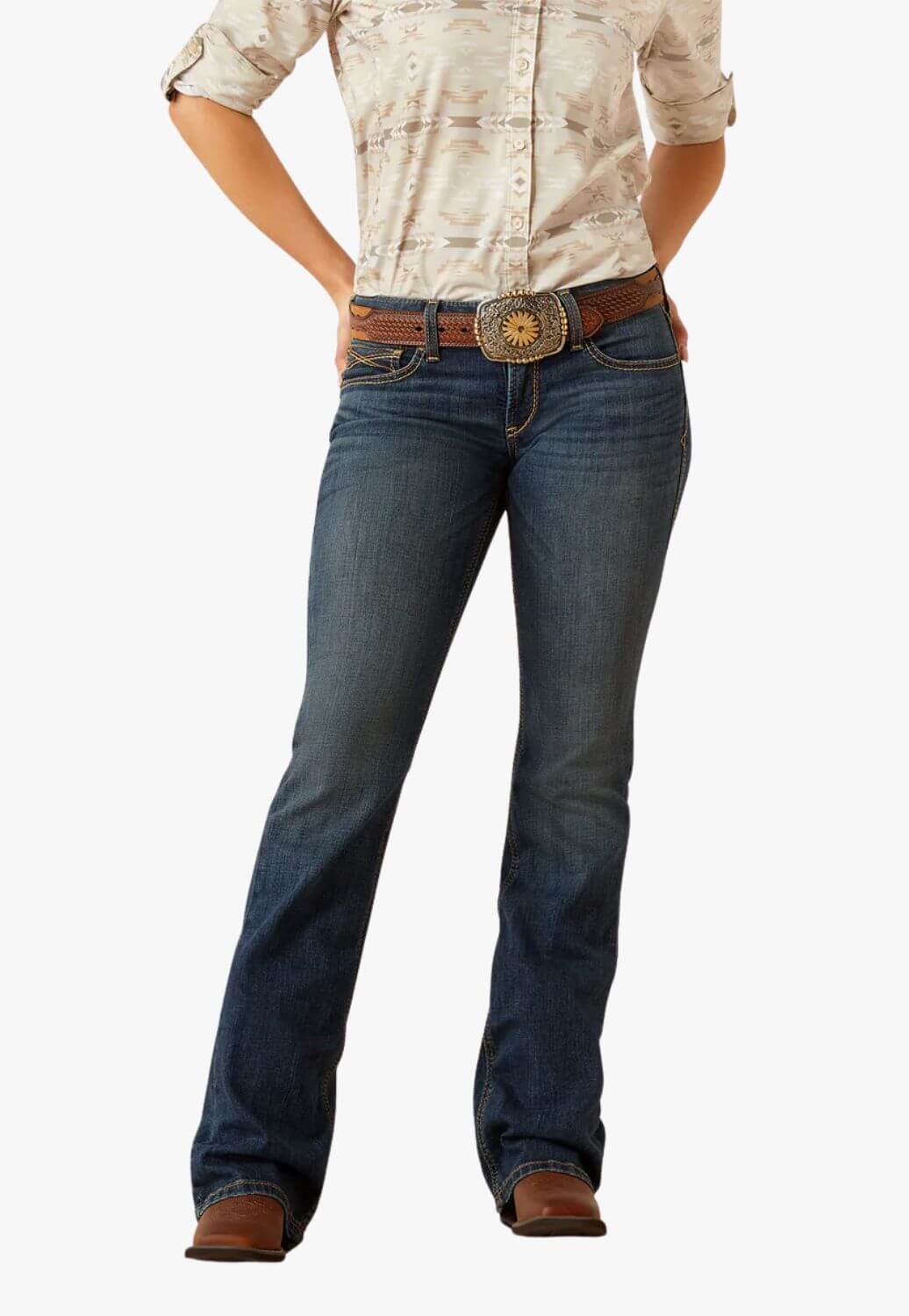 Ariat Womens Mid Rise Stretch Sonia Boot Cut Jean